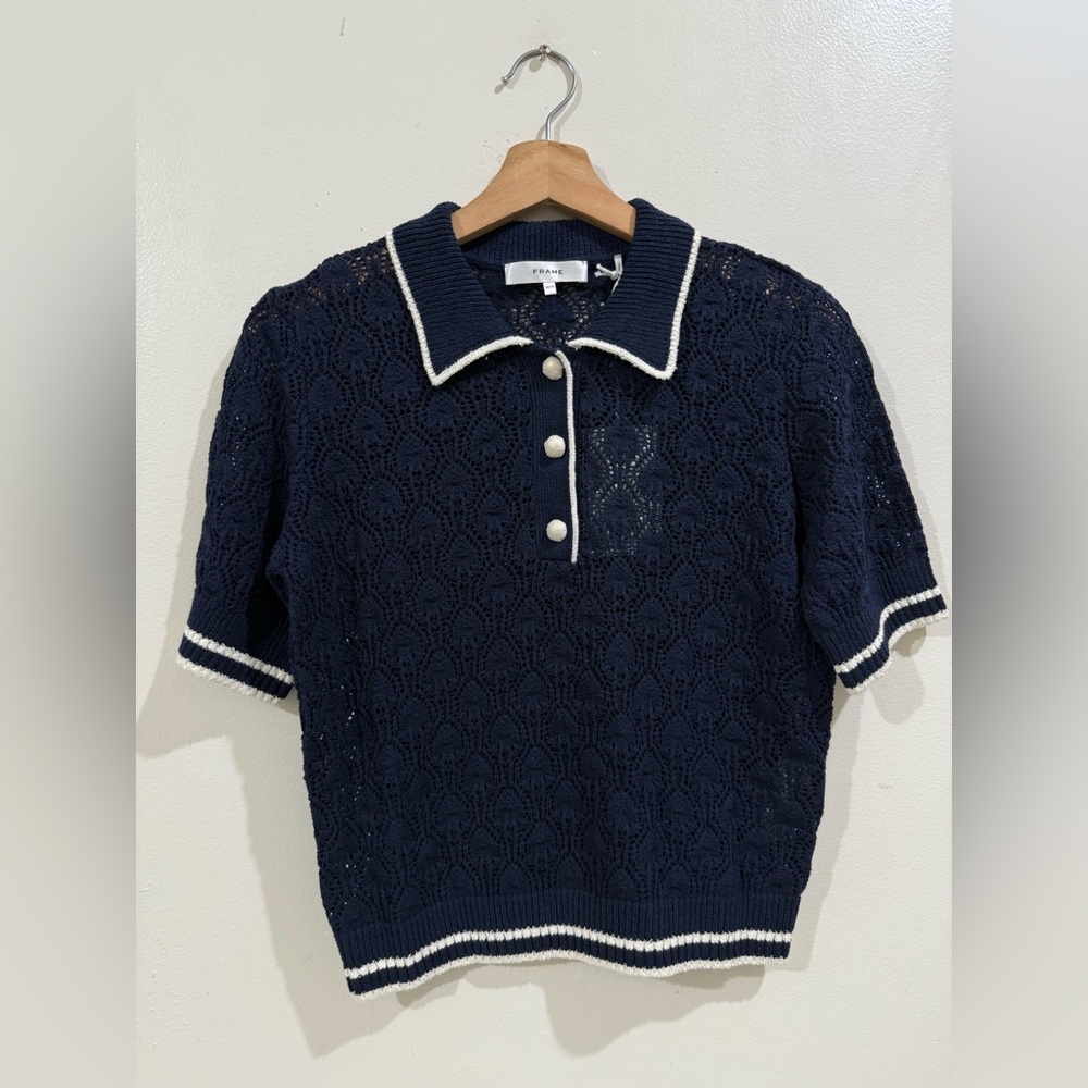 Frame Denim Navy Knit Top - Picture 5 of 10